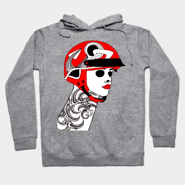 Always Hear Your Helmet Hoodie by FUN ART